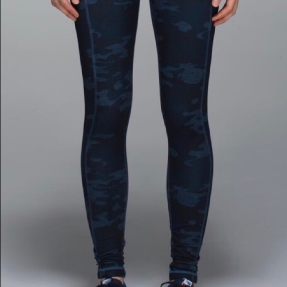 blue camo lululemon leggings